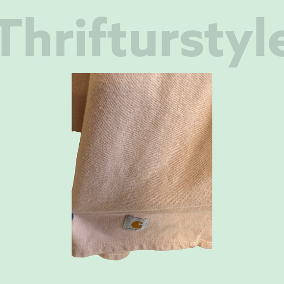 Carhartt‎ V Neck Long Sleeve Work T Shirt Womens Top Pink Casual - Picture 3 of 3